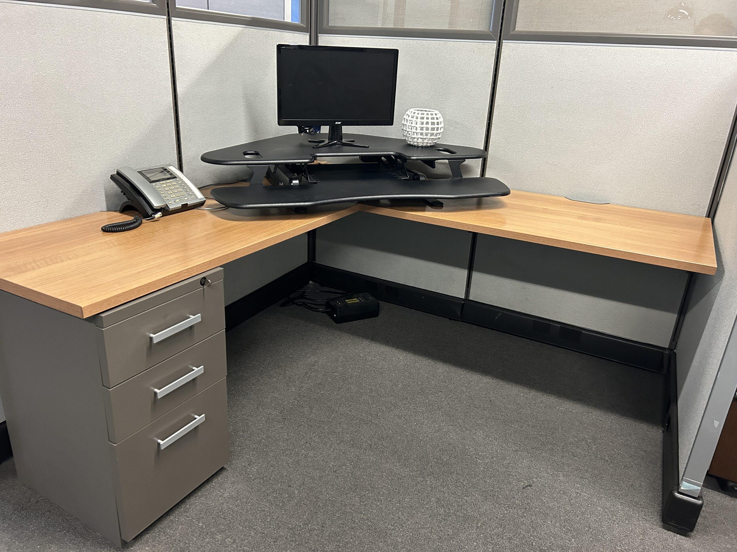 L-Shaped Cubicle Desk-image