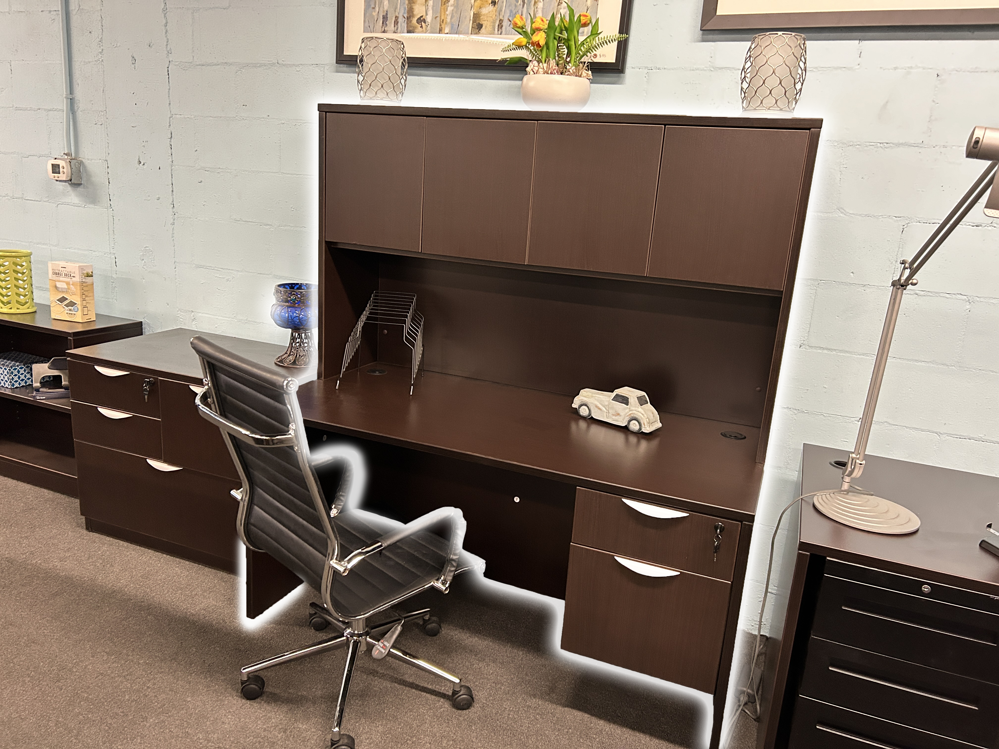 Cabinet Desk With Drawers-image