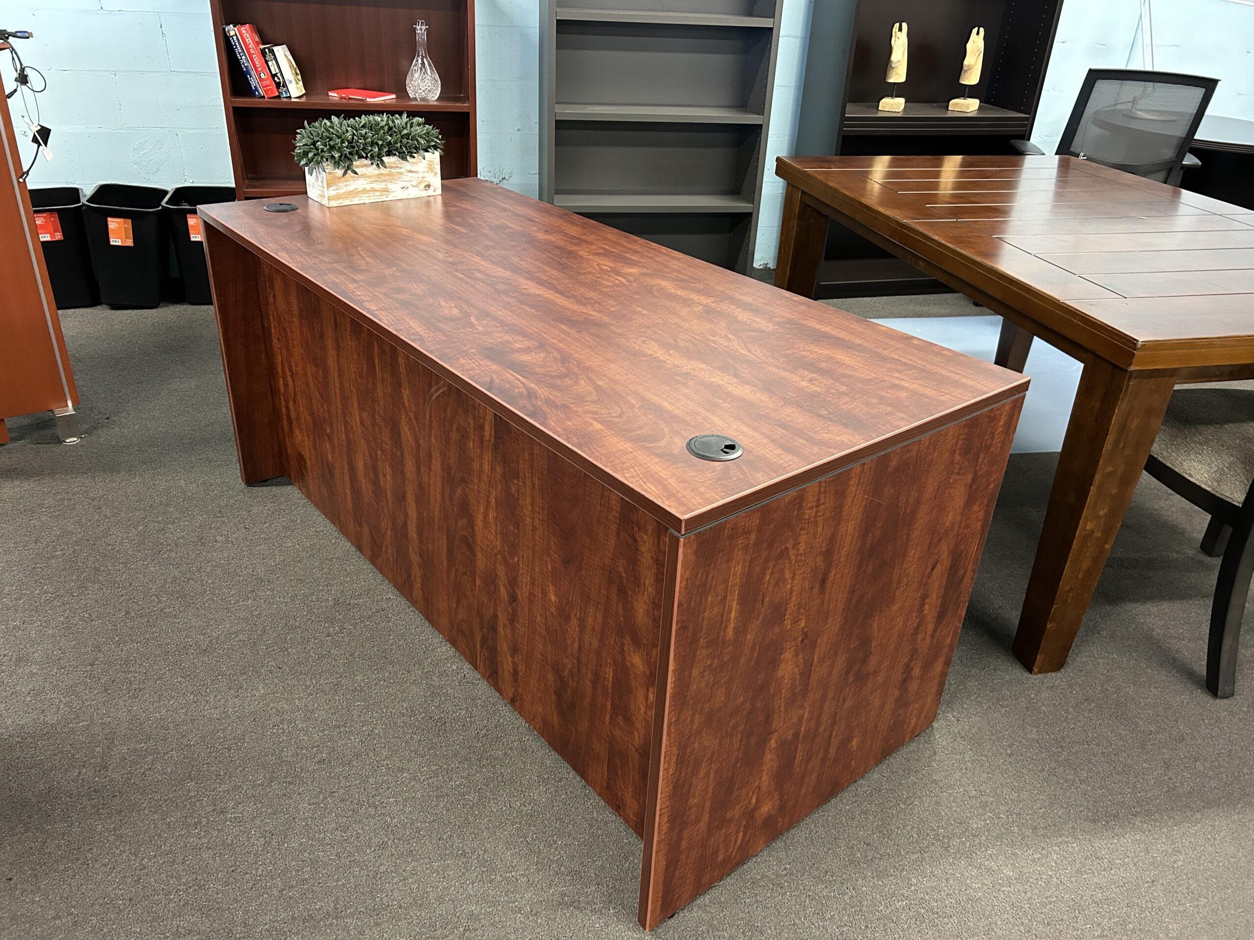 Executive-Style Desk (Dark Cherry)-image