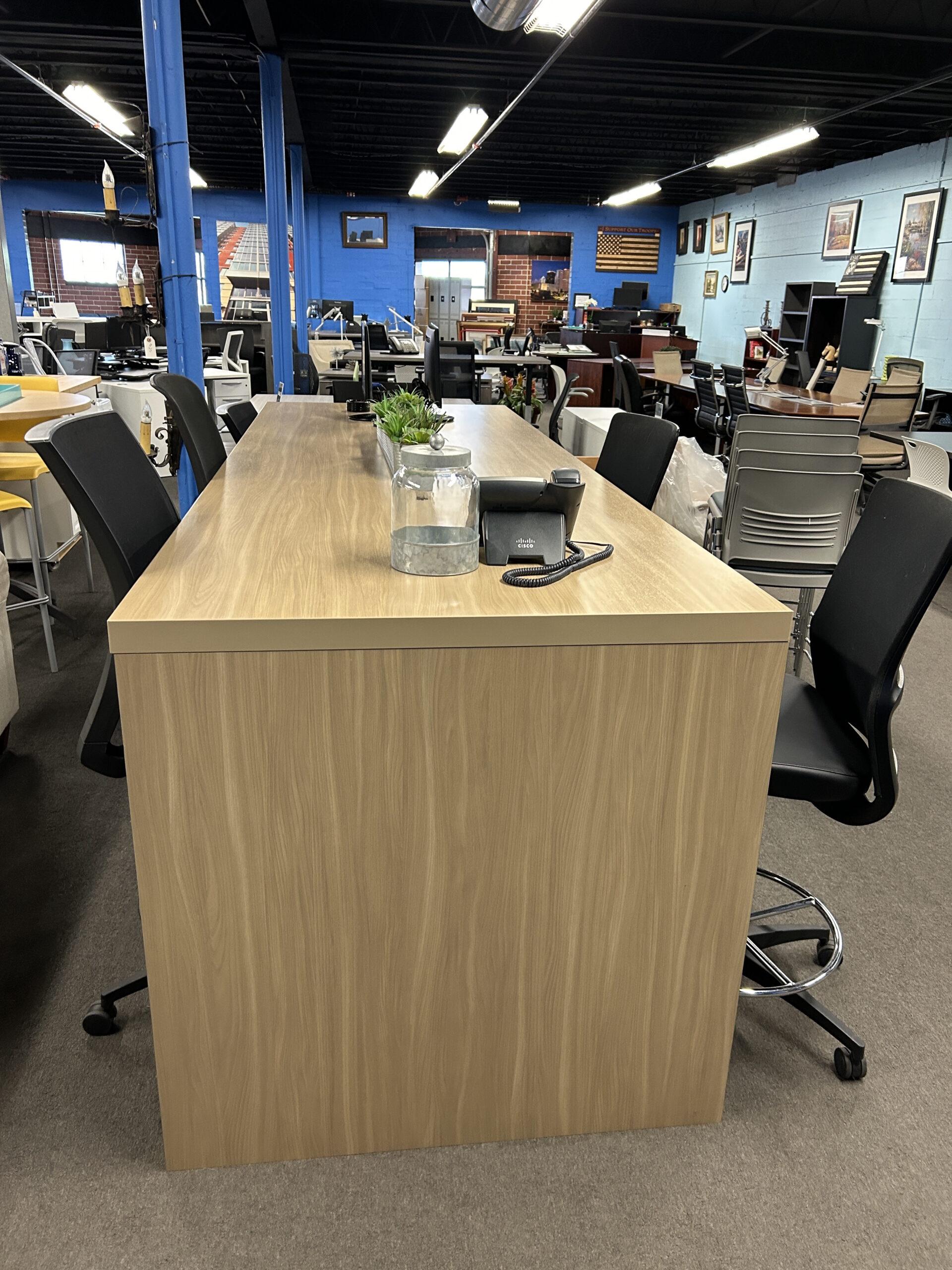 High-Top Huddle Conference Table (Maple)-image